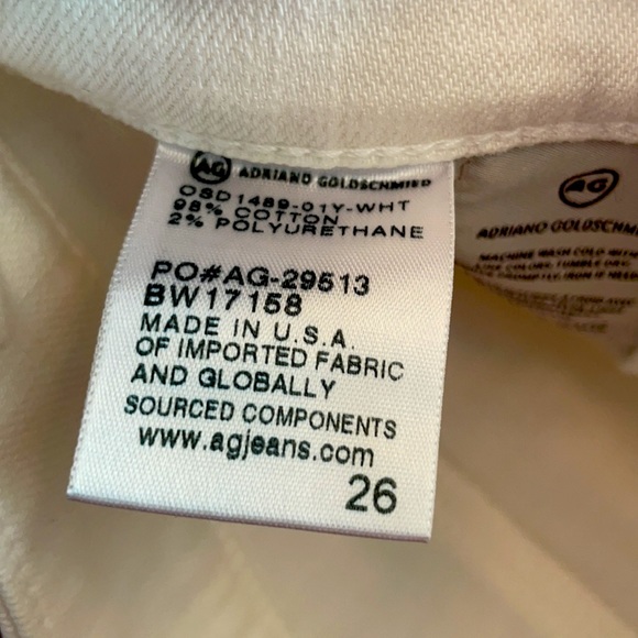 AG Hailey White Jean Shorts, Sz 26 - Picture 3 of 3